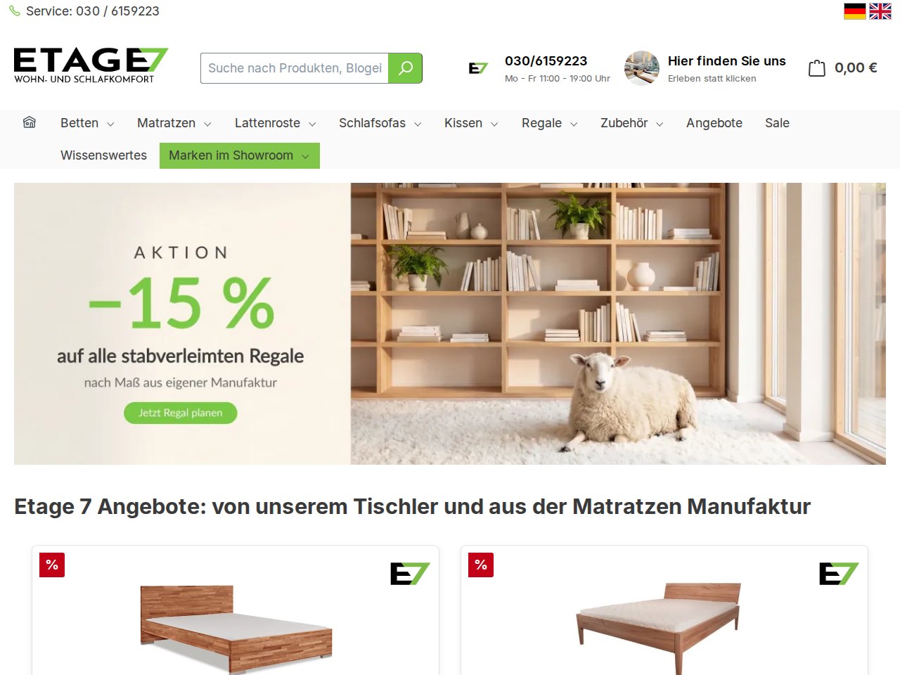 etage7.de — beds and sleep comfort