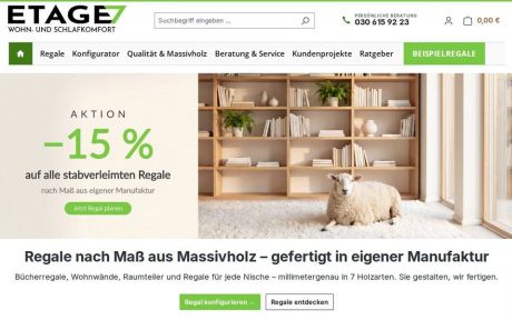 Screenshot regale.berlin